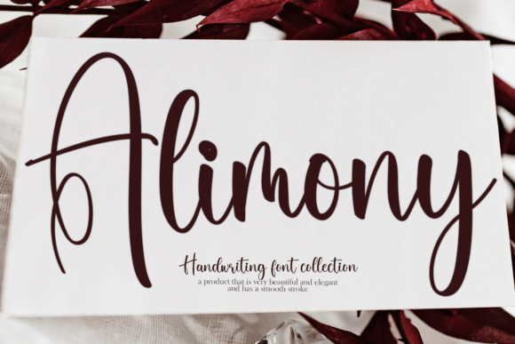 Alimony: A Friendly Handwritten Font for Modern Editorial Design