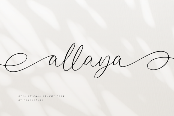Allaya: A Handwritten Font That Brings Elegance to Modern Branding