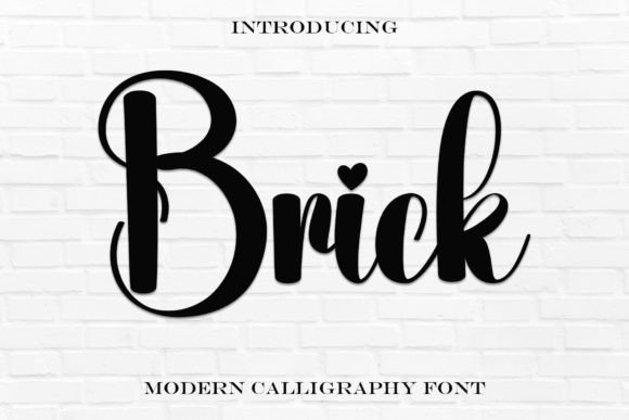 Brick: A Handwritten Font That Adds Elegance to Branding Projects