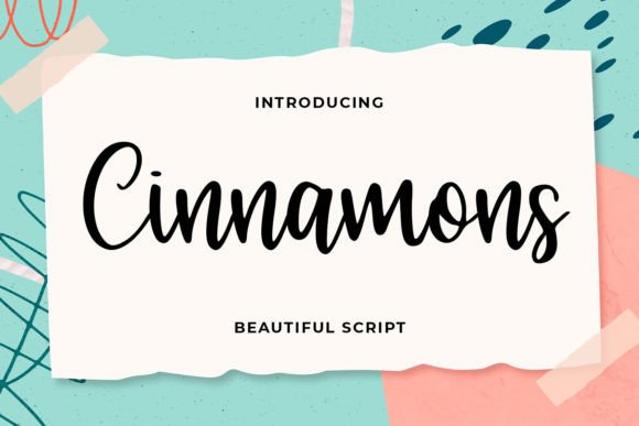 Cinnamons: A Handwritten Script Font for Modern Web Design