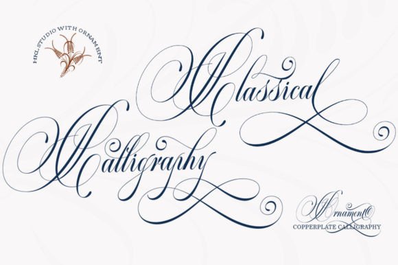 Classical Calligraphy: A Vintage Script Font for Elegant Campaign Design