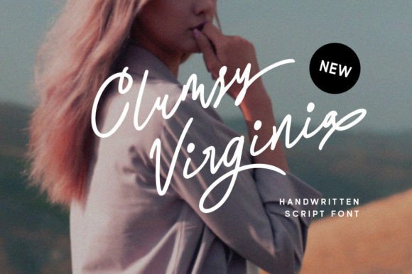 Clumsy Virginia: A Handwritten Script Font That Elevates Small Business Branding