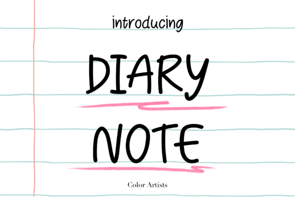 Diary Note: A Handwritten Script Font for Modern Web Design and Digital Branding