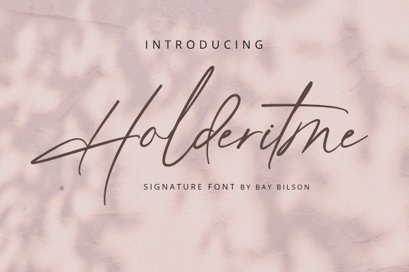 Elegant Editorial Design with the Holderitme Script Font