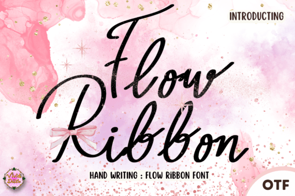 Flow Ribbon Font: Elevate Your Brand with Festive Elegance