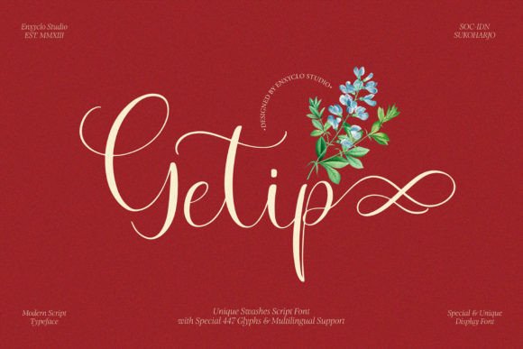 Getip: A Stylish Script Font for Modern Brand Campaigns