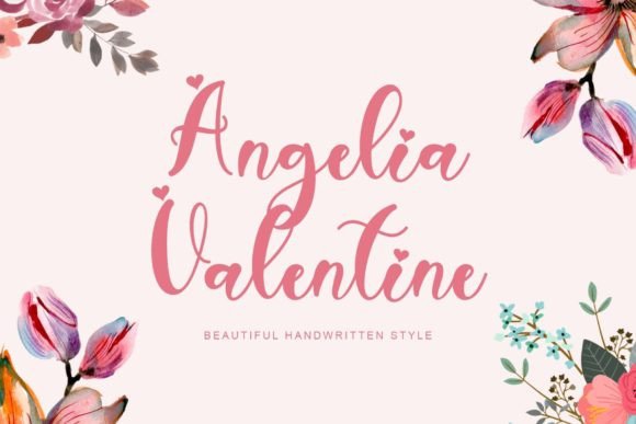 h1Angelia Valentine: A Handwritten Font for Crafters and Makersh1