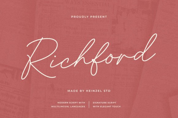 How Richford Font Elevates Your Campaign Visuals with Modern Elegance