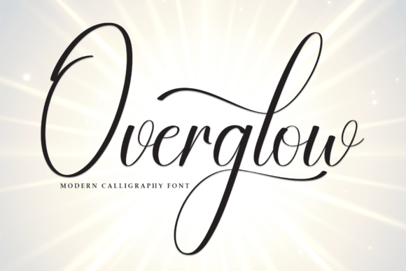 Overglow: A Modern Script Typeface That Elevates Campaign Visuals