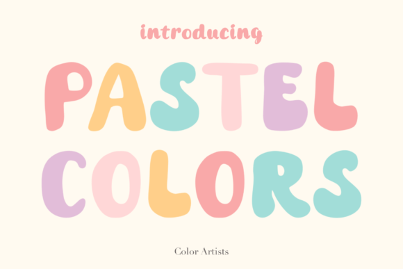 Pastel Colors Font: A Soft Touch for Modern Editorial Design