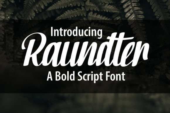 Raundter: A Bold Script Font That Elevates Real Branding Projects