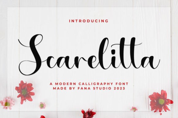 Scarelitta: Elevating Editorial Design with a Modern Script Font
