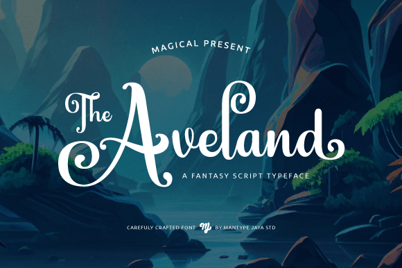 The Aveland: A Script Font That Elevates Brand Campaigns with Magical Flair