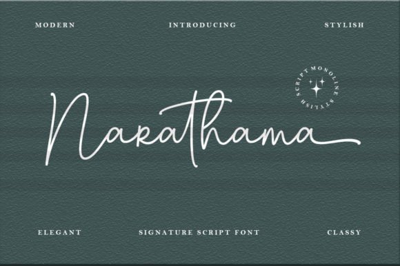 Using Narathama: A Modern Feminine Script Font for Web Design Projects