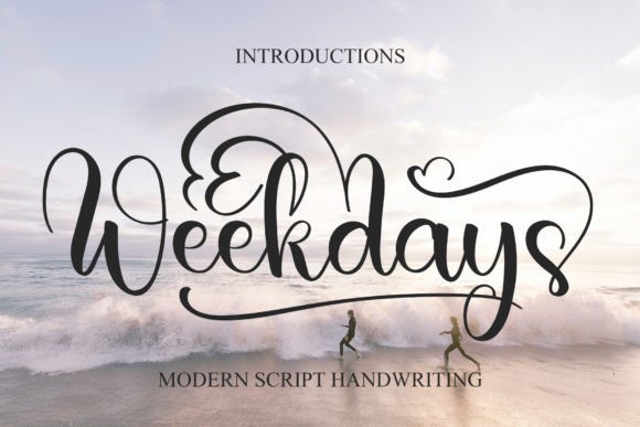 Weekdays: A Stylish Handwritten Font for Modern Editorial Design